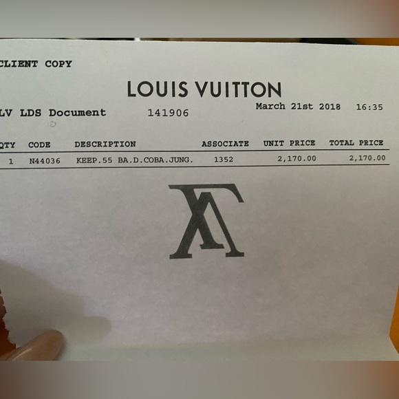 Louis Vuitton Special Edition Cobalt Jungle 55 Duffle. Excellent condition - Picture 9 of 9